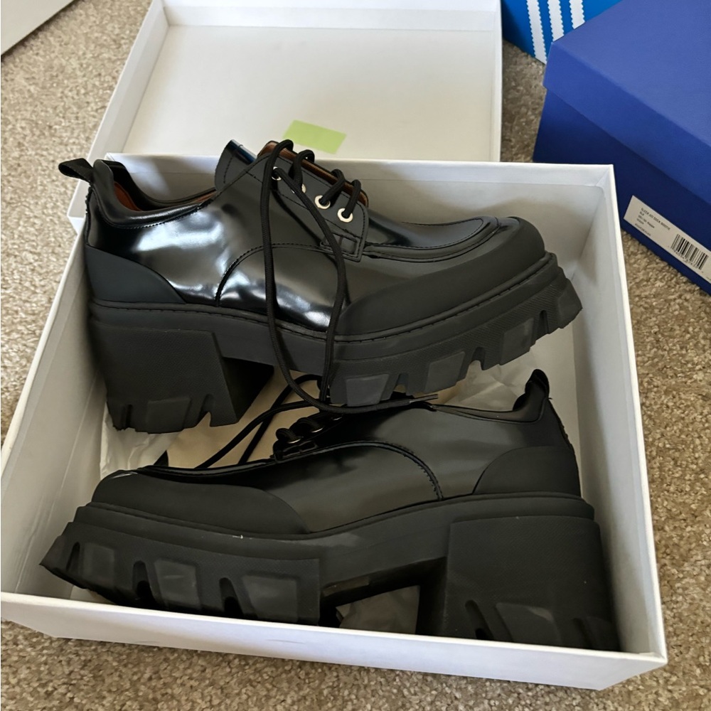 Ganni platform lug sole loafer